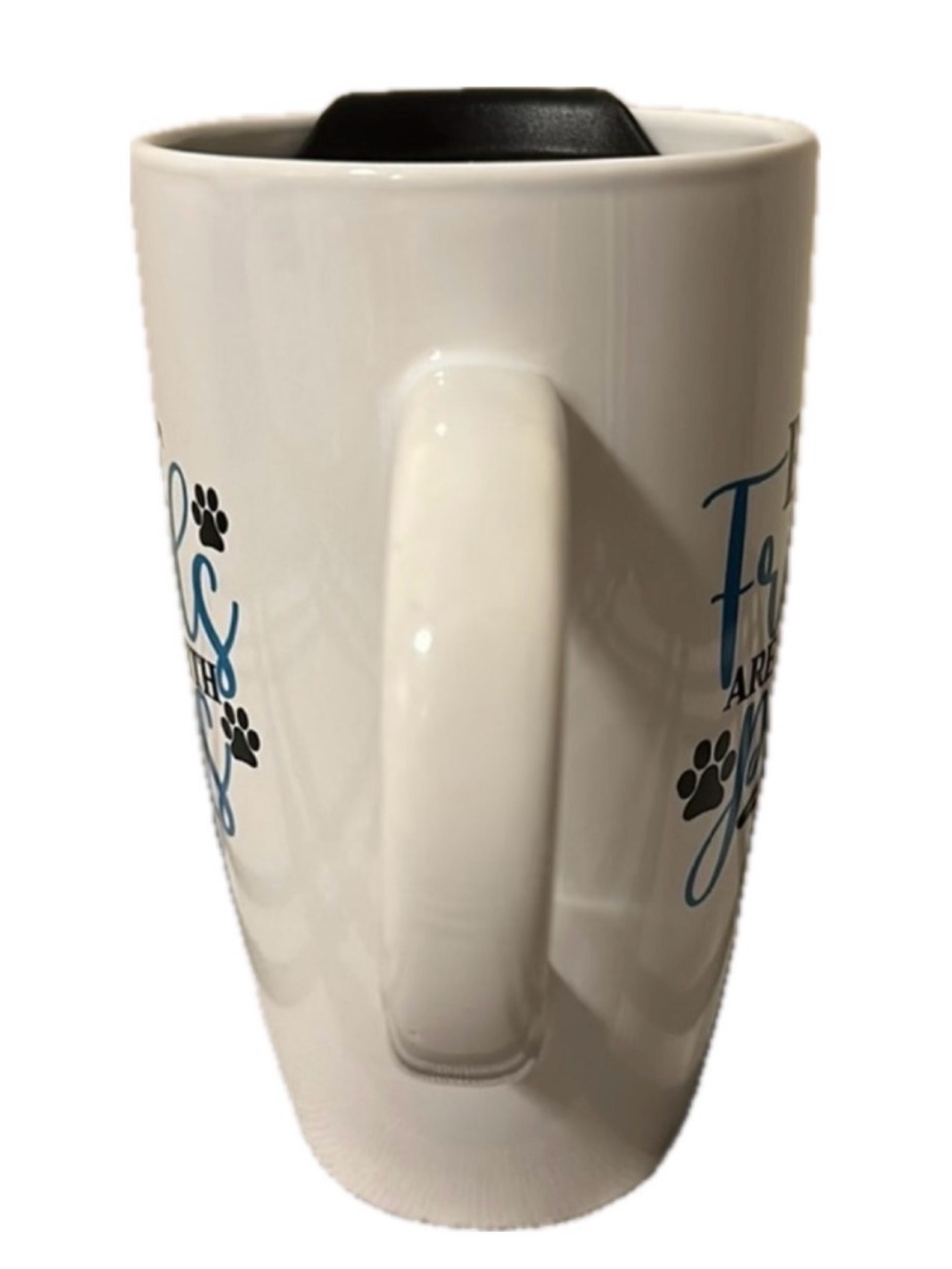 "Best Friends Are Ones With Paws" 20oz. Travel Mug~NWOT - Picture 3 of 9